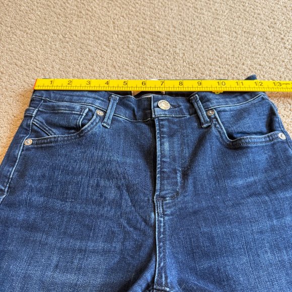 Agolde Sophie High Rise Skinny Crop Stretch in Honor Dark Wash Size 25 #A018-835 - Picture 10 of 15